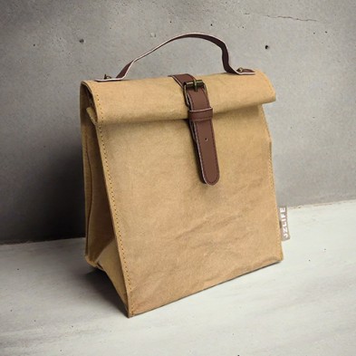  Vintage washed kraft paper bag lunch bag